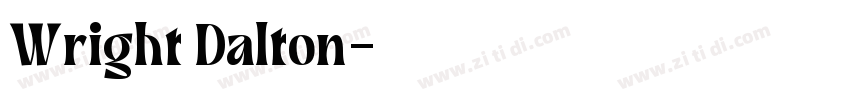 Wright Dalton字体转换